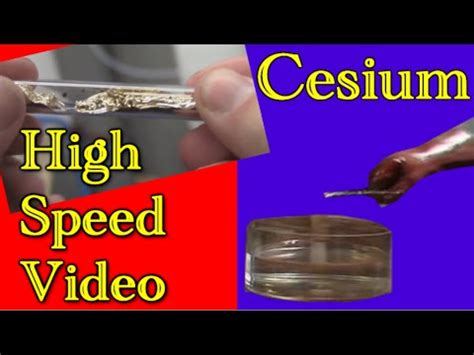 Cesium Exploding In Water NEW HIGH SPEED FOOTAGE YouTube