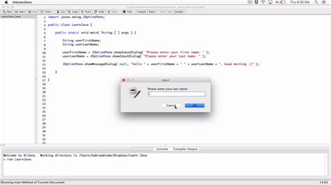 62 Dialog Boxes JOptionPane Example Program Learn Java YouTube