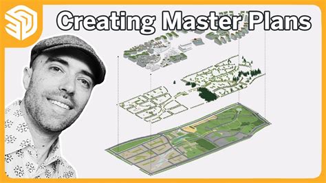 How To Create Master Plan Site Plan In Sketchup Tutorial Youtube