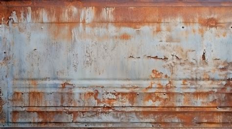 Vintage Weathered Zinc Sheets For Textured Background Rusty Metal