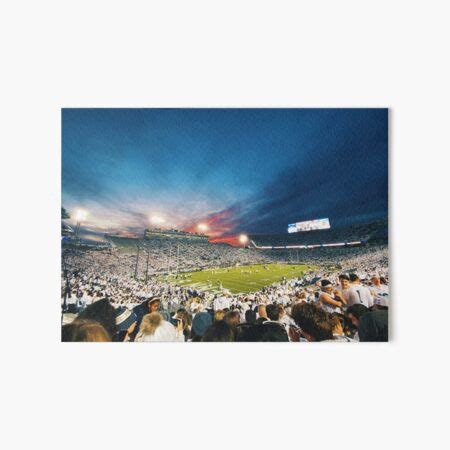 "Beaver Stadium White Out" Art Board Print by giannalovell | Redbubble