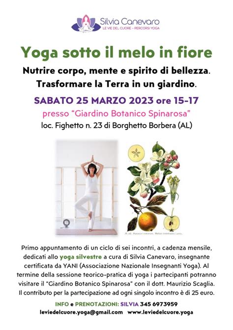 Yoga Sotto Il Melo In Fiore Sabato 25 Marzo 2023 Le Vie Del Cuore