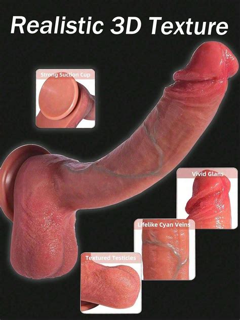 Inch Realistic Dildo Adult Women Toys Pc Soft Silicone Fake