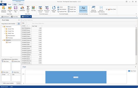 Using The Pivot Grid Micro Focus File Reporter 3 6 Administration Guide