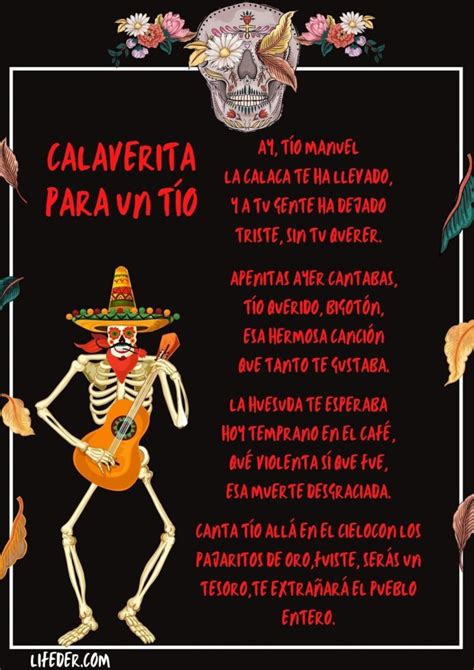 20 calaveritas literarias cortas para niños y maestros (con imágenes)