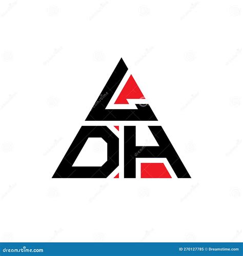 Ldh Triangle Letter Logo Design With Triangle Shape Ldh Triangle Logo Design Monogram Ldh