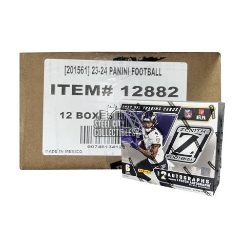 Panini Zenith Football Hobby Box Case Steel City Collectibles