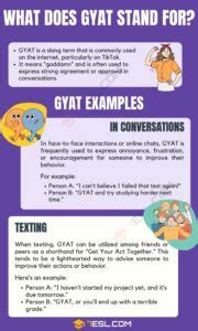 GYAT Meaning, Origin and Examples • 7ESL