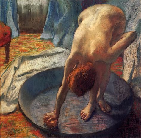 Gravura De Qualidade De Museu A Banheira 1 1886 Por Edgar Degas 1834