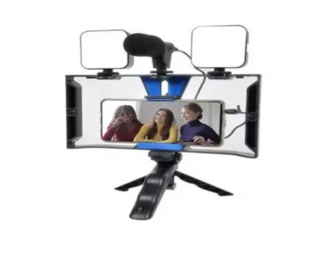 Aluminium Black Video Making Kit Ay X Vlogging Camera With Mic Tripod