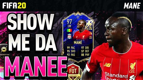 97 Toty Mane Oyuncu İncelemesİ Fifa 20 Ultimate Team Youtube