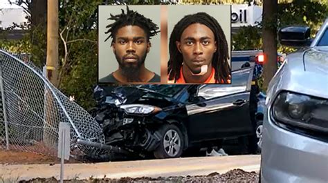 Pair in stolen car chase, crash have previous similar charges, North ...