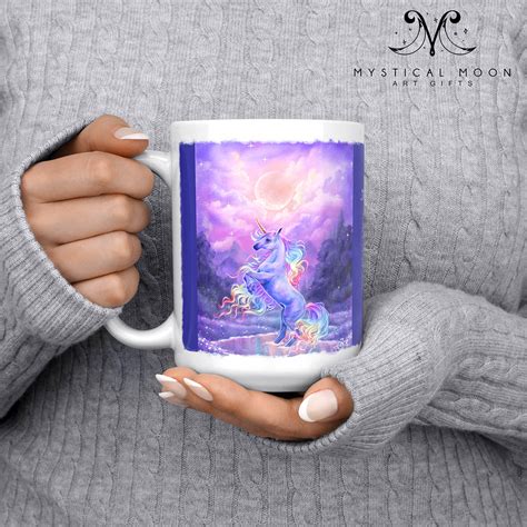 Rainbow Unicorn Mug By Selina Fenech Mystical Moon Art Ts