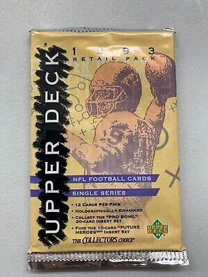 1993 Upper Deck NFL Football Retail Pack New Factory Sealed EBay