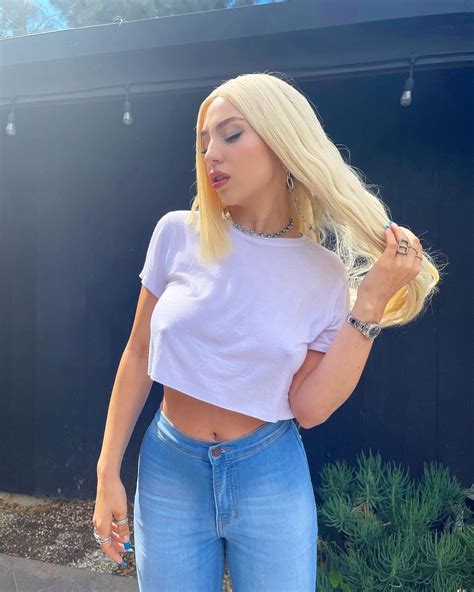 Beautiful Pokies Braless White Crop Top Ravamaxboobs