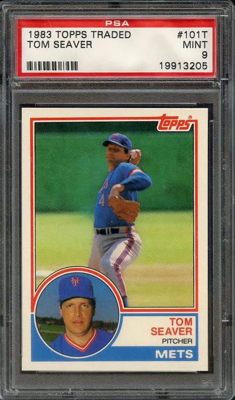 Lot Detail Topps Traded T Tom Seaver Psa Mint