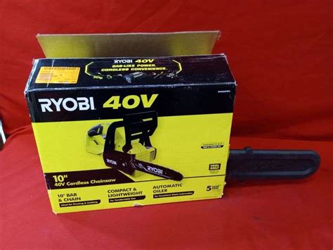 Ryobi 40v 10" 40V Cordless Chainsaw - Sierra Auction Management Inc