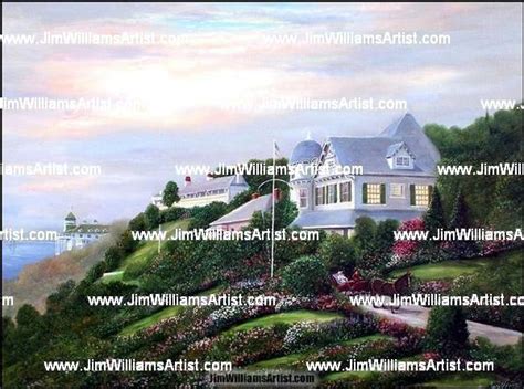 Panoramic Mackinac Island Jim Williams Artist