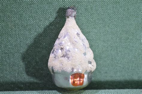Купить Елочная игрушка "Домик, избушка", СССР, 1960-е-1970-е годы в ...