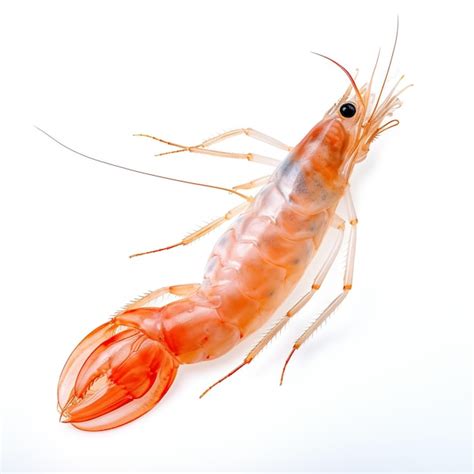 Premium Ai Image Red Cooked Prawn On White Background Image