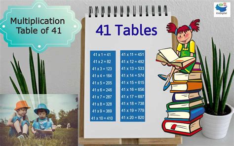 Multiplication Table of 41 - Learn 41Table | Download Tables