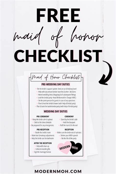 Maid Of Honor Duties A Checklist Of Roles And Responsibilities Maid