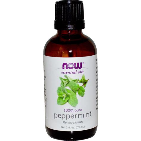 Now Foods Essential Oils Peppermint 2 Fl Oz 59 Ml IHerb