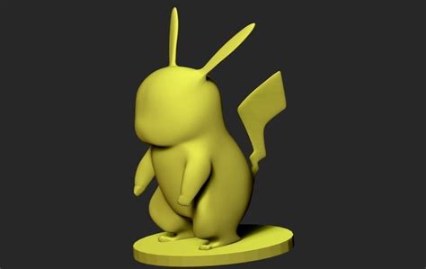 Pikachu Pokemon Free D Model D Printable Cgtrader