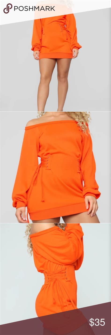 Orange Corset Sides Dress