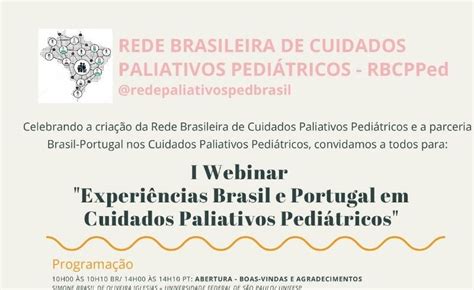 I Webinar Experi Ncias Brasil E Portugal Em Cuidados Paliativos