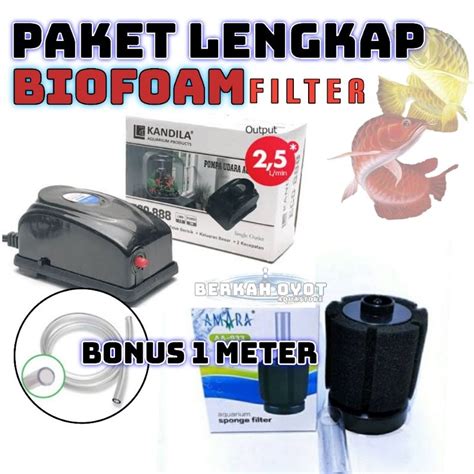 Jual PAKET BIOFOAM FILTER AMARA BULAT SUDUT Shopee Indonesia