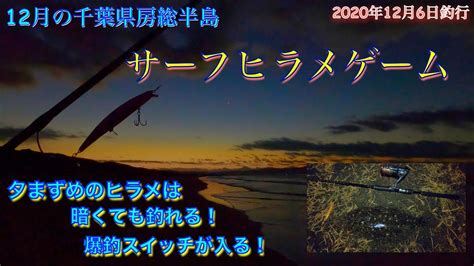 冬の房総サーフでヒラメ釣り！夜までサーフでルアーを投げ続けたらヒラメが爆釣できた話【2020年12月千葉の釣り】 Youtube