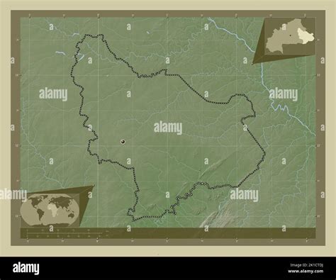 Est Region Of Burkina Faso Elevation Map Colored In Wiki Style With