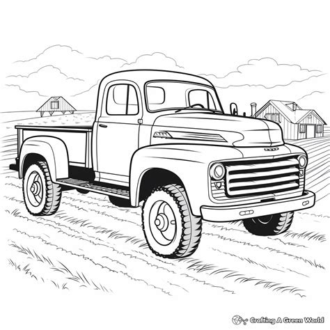 Ford Truck And Trailer Coloring Pages