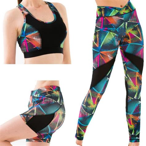 Jogginganzug Sport Bh Leggings Shorts Set 3 Teile Sport Bh Kurze