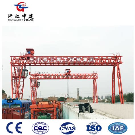 T T Double Girder Gantry Crane For Mrt Construction Fem Standard