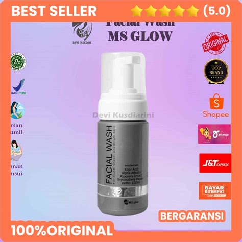 Jual Facial Wash Ms Glow Original Msglow Sabun Cuci Muka Glowing