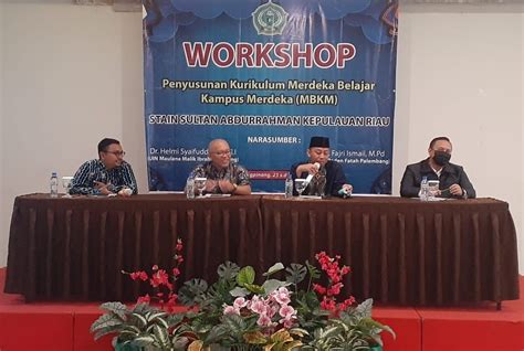 STAIN Sultan Abdurrahman Kepri Gelar Workshop Kurikulum MBKM