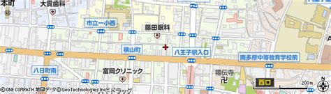 東京都八王子市横山町の地図 住所一覧検索｜地図マピオン