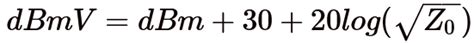 Dbm To Dbmv Calculator Emc Directory