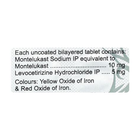 MONTAIR LC Tablet 15's - Buy Medicines online at Best Price from Netmeds.com