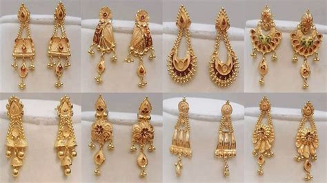 Simple Earring Designs 2022/Light Weight Gold Earrings Jhumki Designs || Modern Naar… | Simple ...