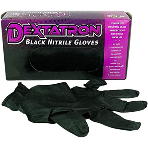 Dexatron Black Nitrile Gloves 100 Pack Size Xl 6 Mil Disposable The Clean Garage