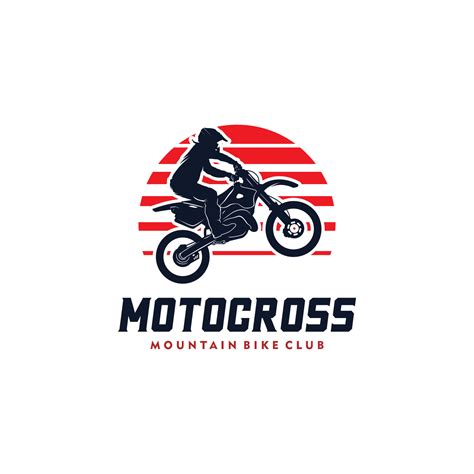 Motocross silhouette logo design template 11154431 Vector Art at Vecteezy