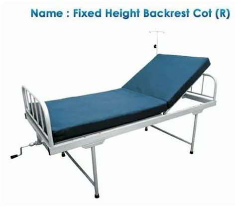 Patient Cot With Mattress 1 Key Reguler 1003 Fixed Height Backrest