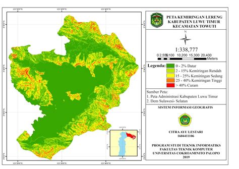 Citraayulestari02 Peta Kemiringan Lereng