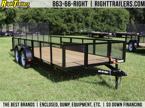 6x16 Red Hot Utility Trailer Right Trailers New And Used Cargo