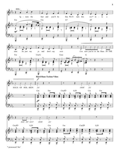 Haus Of Holbein (from Six: The Musical) - Voice - Digital Sheet Music ...