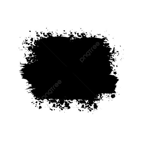 Black Brush Ink Vector Grunge Black Ink Vector Grunge Brush