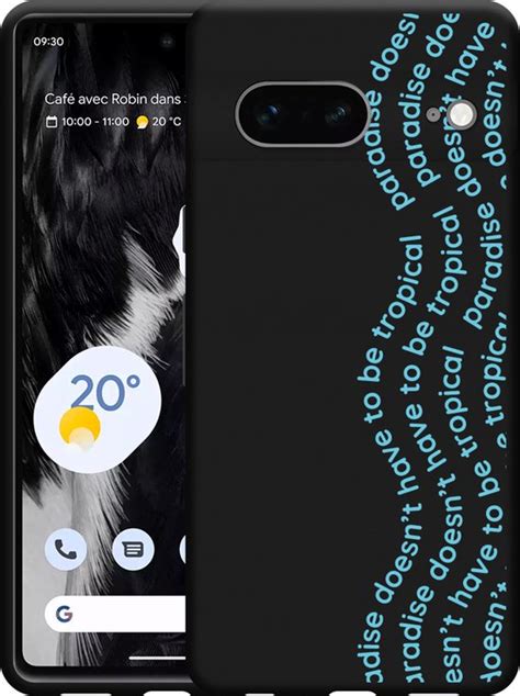 Cazy Hoesje Zwart Geschikt Voor Google Pixel 7 Tropical Paradise Bol